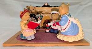 Hallmark Keepsake Ornament The Bearingers 1993 juego completo de 5 con chimenea - Imagen 1 de 9