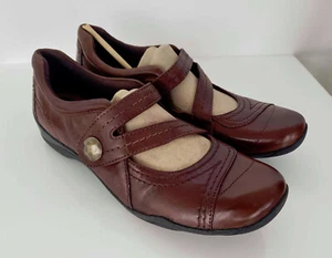 Clark's Kessa Agnes Brown Leather Mary Janes 12M NEW IN BOX - Picture 1 of 7