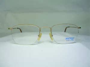 Bertelli, eyeglasses, Titanium half rim oval square frames men's women's vintage - Picture 1 of 10