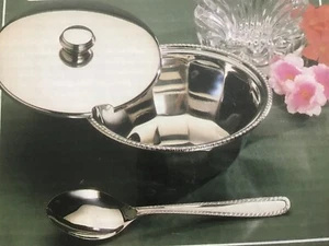 New Tramontina inox Sugar/Cheese bowl 2 pieces set - Picture 1 of 8