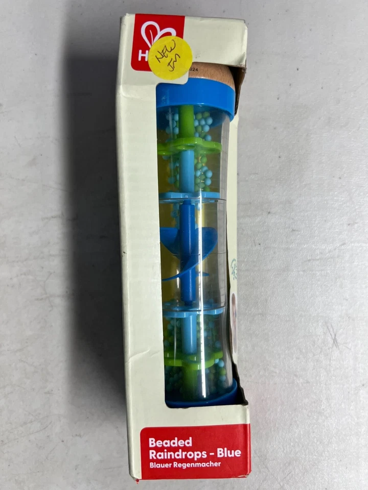 Gotas de lluvia con cuentas para bebé Hape International azul sonidos relajantes de lluvia (0-24 meses) Foto 1 de 1