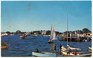 Postal estándar cromada - Cape Cod, Massachusetts - Veleros de verano - Imagen 1 de 2