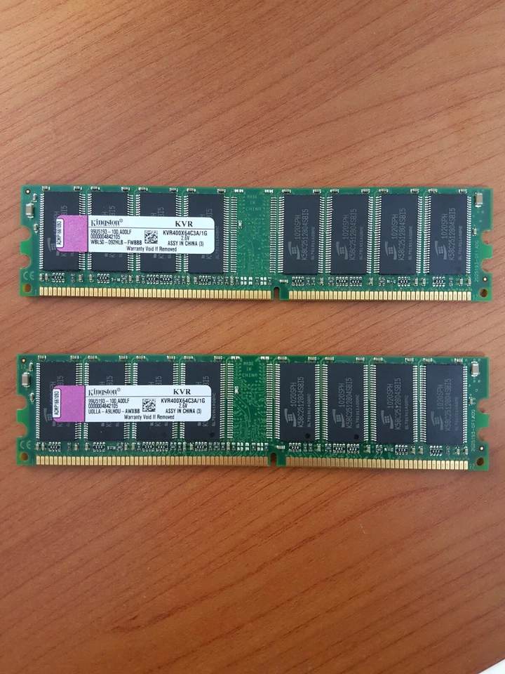 RAM COMPUTER DDR2 KINGSTON KVR400X64C3A/1G - Immagine 1 di 1