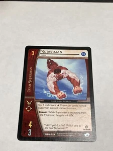 DC Vs System Superman Man of Steel 1st Edition Superman Red DSM-024 Card - Picture 1 of 3