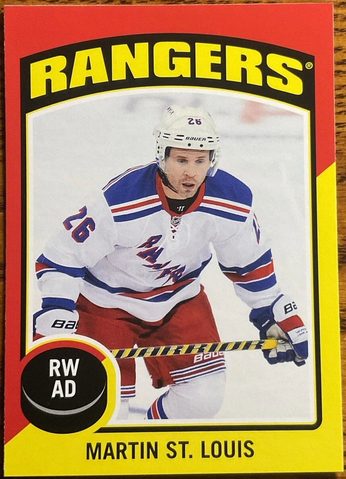 2014-15 O-Pee-Chee Stickers Martin St. Louis #ST-7 New York Rangers - Image 1 of 2