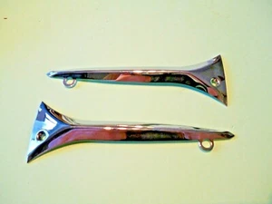 FLASH DE GÓNDOLA CROMADA TRIUMPH 3TA 5TA T100A 97-0877 97-0878 H877 H878 HECHO EN EL REINO UNIDO - Imagen 1 de 2