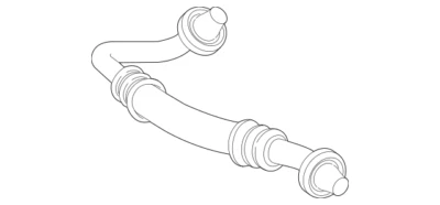 Tubo de retorno de óleo Mercedes Benz S500 S580e 2021-2023 OE 2222701005 - Imagem 1 de 3