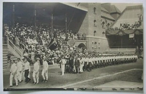 1912 RPPC Stockholm Olympic Games Danish Women Gymnasts Denmark Photo Post Card - Picture 1 of 4