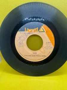 FIVE MAN ELECTRICAL BAND - SIGNS 45 rpm single Rare LIONEL Label - Imagen 1 de 4