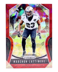 2019 Panini Prizm Red Ice #190 Marshon Lattimore New Orleans Saints - Picture 1 of 2