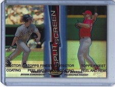 1999 Finest Pat Burrell/Travis Lee Split Screen Dual Refractor Insert #14 