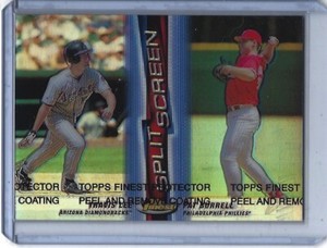 1999 Finest Pat Burrell/Travis Lee Split Screen Dual Refractor Insert #14 
