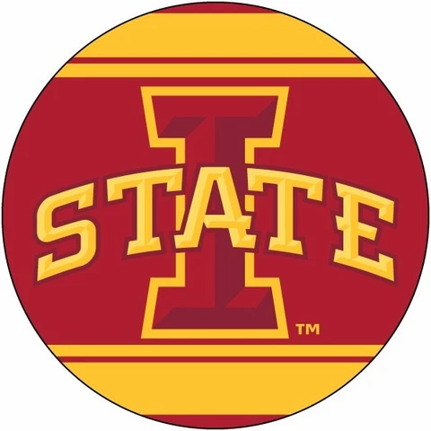 IOWA STATE 4" MAGNET w/ STRIPE-IOWA STATE CYCLONES CAR MAGNET-NEW FOR 2016! Cover