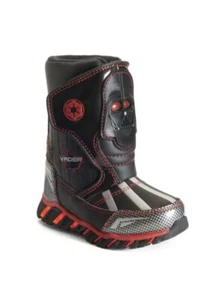 NEW STAR WARS Light-Up Waterproof Insulated Boys Snow Boots DARTH VADER 7 - Picture 1 of 7