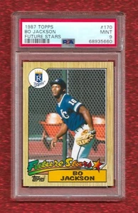 1987 TOPPS FUTURE STARS #170 BO JACKSON PSA 9 MINT ROOKIE RC ROYALS 2-SPORT ICON - Picture 1 of 1