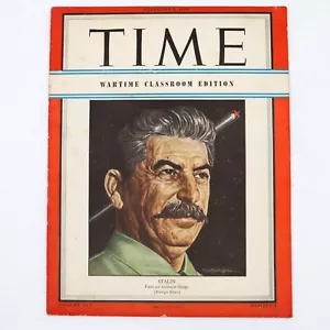Time Wartime Classroom Edition February 5, 1945 Josef Stalin Facts Are Subborn - Picture 1 of 12