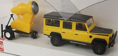 Busch NEW HO 1/87 Scale Land Rover Defender with Snow Maker Cannon Trailer - Image 1 of 4