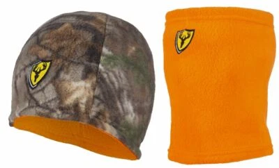 NEW RealTree Xtra Blaze Fleece Beanie & Gaiter Camo Winter Face Mask Hat Neck - Image 1 of 4