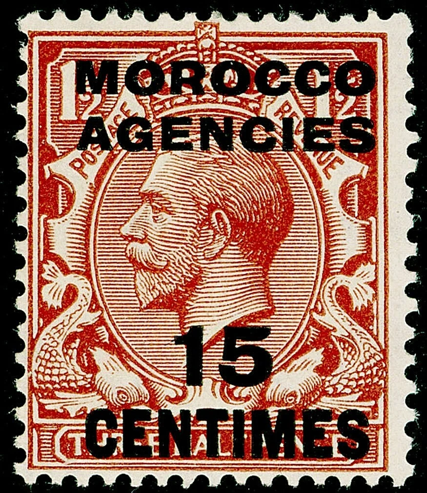 MOROCCO AGENCIES 1925-34 SG204 KGV 15c. ON 1½d. RED-BROWN -  MNH - Image 1 of 1