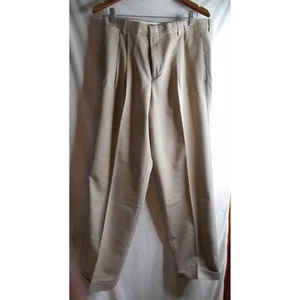 Vintage Dockers Sz 33W Pleated front cuffed cotton blend chino pants - Picture 1 of 6
