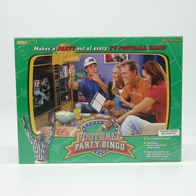 Football Party Bingo TV Football Game By Talicor Factory Sealed Vintage 1999 NEW - Image 1 of 4