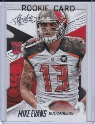 MIKE EVANS ROOKIE CARD Tampa Bay Bucs 2014 Panini Absolute Football DIE-CUT RC! - Image 1 of 2