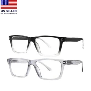 Juego de 2 gafas de lectura rectangulares bloqueado de luz azul fuerza +4,00 nuevas - Imagen 1 de 1