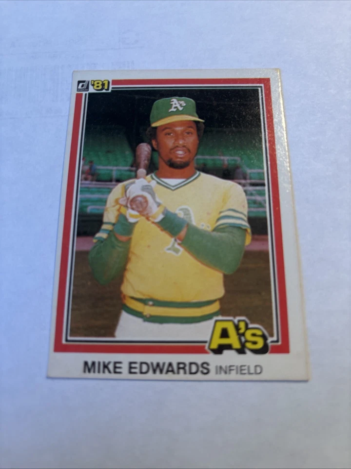 1981 Donruss - #497 Mike Edwards Oakland Athletics - Image 1 of 1