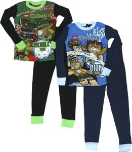 Lego Legends of Chima 4 PC Long Sleeve Cotton Tight Fit Pajama Set Boy Size 10 - Picture 1 of 1