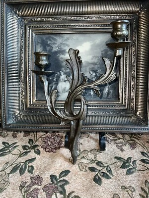 Apliques de bronce dorado estilo rococó Luis XV -- 13 pulgadas Foto 1 de 4