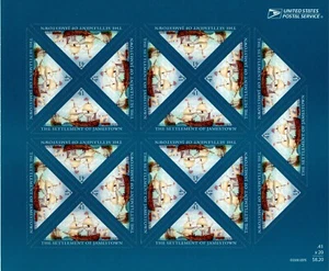 USA 2007 JAMESTOWN COLONY 400 YEAR ANNIVERSARY 1607-2007 SCOTT 4136 PANE 20 MNH - Picture 1 of 5