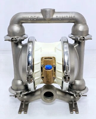 WILDEN PUMP M4 STAINLESS STEEL 67 316-SS DIAPHRAGM/TRANSFER PUMP  1-1/2" - Image 1 of 4