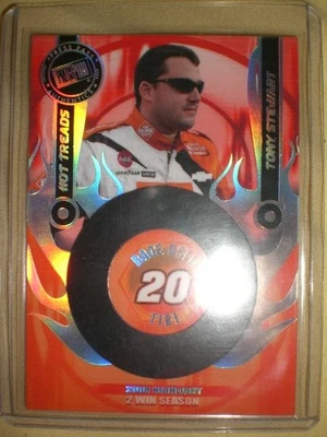 Tony Stewart Press Pass 2004 Hot Treads REFRACTOR Race Used Tire 229/250  - Image 1 of 3