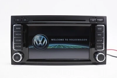 VOLKSWAGEN TOUAREG  Radio Navigation Unit AM-FM Tuner CD OEM 2009 - 2011 - Image 1 of 4