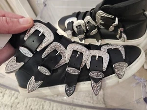 Zapatillas Dsquared Gothika con cubos y cuero, cremallera. Usado. Dsquared2 - Imagen 1 de 6