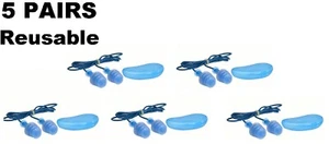 5 HONEYWELL FUSION Ear Plugs: Flanged, 25 dB , Metal-Detectable, Corded Reusable - Picture 1 of 3