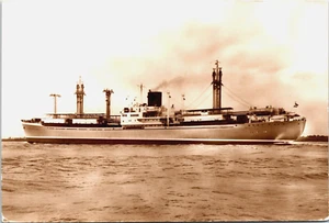 M.S. Barco de carga Mississippi Lloyd Nautica de colección RPPC BP8 - Imagen 1 de 2