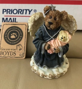 NIB Boyds Bears & Friends Bearstone Coll. "CHERISH THE CHILDREN" w/SerialNo - Picture 1 of 5