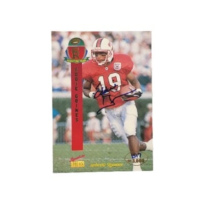 1995 Signature Rookies Auto  Eddie Goines   NC STATE WOLFPACK  Autograph - Image 1 of 4