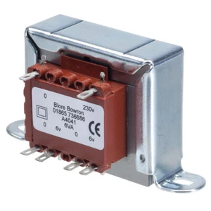 Blore Bowron A4044 Telaio Trasformatore 230V 6VA 12V + 12V - Picture 1 of 1
