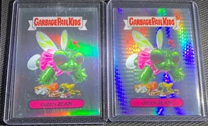 Topps Garbage Pail Kids Chrome PRISM REFRACTOR & REFRACTOR Green Jean 39b - Picture 1 of 2