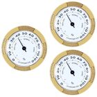  3 Count Round Mechanical Hygrometer Small Humidor Violin Case High Precision