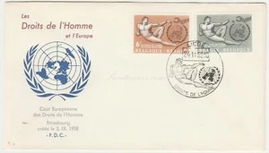 FDC Bélgica 1962, derechos humanos. - Imagen 1 de 2