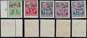 Estonia Independencia 10 Años Herreros Estonia Como Nuevo MNH Juego de Sobreimpresión 1928 - Imagen 1 de 3