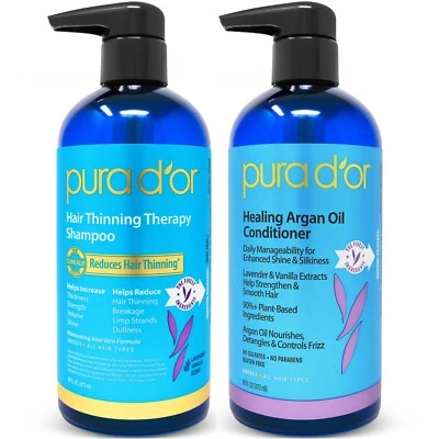 Conjunto de xampu e condicionador para queda de cabelo PURA D'OR Dor LAVENDER BAUNILLA - Imagem 1 de 2