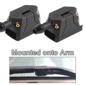 Par de pulverizador limpiaparabrisas universal para coche boquilla ventana frontal chorro de pulverización - Imagen 1 de 6