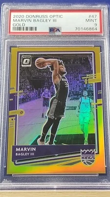 Marvin Bagley III - 2020 Donruss Optic Gold Prizm   PSA 9   #8/10 - Image 1 of 2