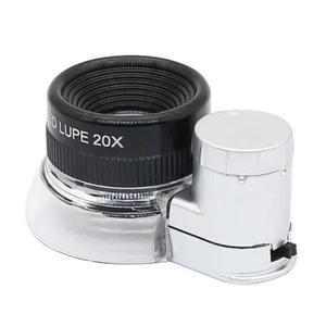 20X Einstellbare Zoom LED Beleuchtete Lupe Schmuck Lupe mit 6LED - Bild 1 von 7