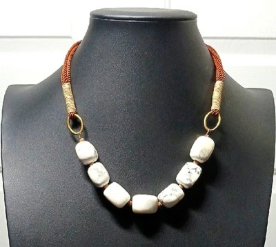 Collar de piedra natural Coldwater Creek de 16" Foto 1 de 4