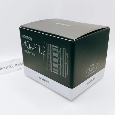 Voigtlander NOKTON 40mm F1.2 Aspherical Lens for Z Mount Full Frame Manual Focus - Image 1 of 4
